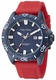 Men's Nautica Sporty Blue Dial Silicone Band Watch NAPNRS503