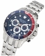 Men's Nautica Sporty Blue Dial Steel Band Watch NAPNSS504