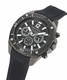Men's Nautica Sporty Blue Sail Chronograph Black Silicone Strap Watch NAPBSS502