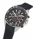 Men's Nautica Sporty Chronograph Black Silicone Strap Watch NAPBSS501