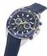 Men's Nautica Sporty Chronograph Blue Silicone Strap Watch NAPBSF502