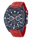Men's Nautica Sporty Chronograph Blue Silicone Strap Watch NAPBSF503