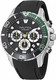 Men's Nautica Sporty NST Chronograph Black Silicone Strap Watch NAPNSS502