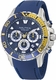 Men's Nautica Sporty NST Chronograph Blue Silicone Strap Watch NAPNSS501