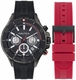 Men's Nautica Sporty NST Red Silicone Strap Watch NAPNSF503