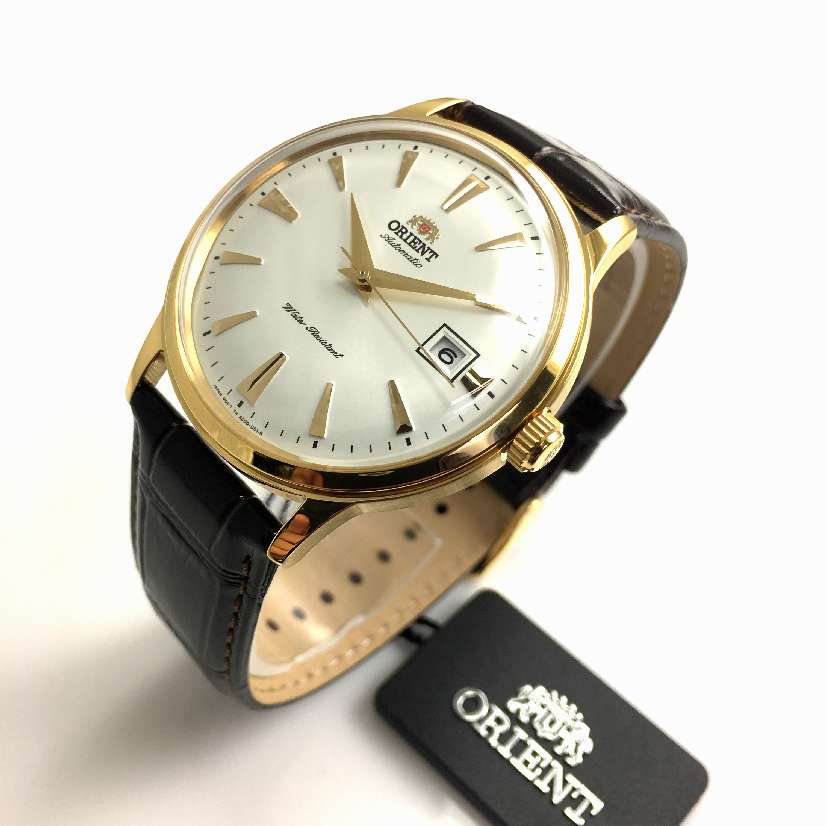 Men s Orient Bambino Version 1 Gold Tone Automatic Watch FAC0003W0 men-s-orient-bambino-version-1-gold-tone-automatic-watch-fac0003w0