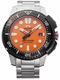 Men's Orient  M-FORCE Automatic Orange Dial  Diver's Watch RA-AC0L08Y00B