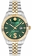 Men's Philipp Plein Date Superlative Green Dial Steel Band Watch PWMFA0825