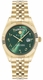 Men's Philipp Plein Date Superlative Green Dial Steel Band Watch PWPNA1026