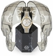 Men's Philipp Plein Date Superlative Silver Dial Automatic Steel Band Watch PWPNA0324