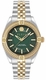 Men's Philipp Plein Icon Chain Green Dial Steel Band Watch PWZFA0225