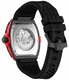 Men's Philipp Plein The Skeleton 2.0 Black Dial Automatic Silicone Band Watch PWJFA1626