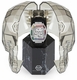 Men's Philipp Plein The Skeleton Silver Dial Silicone Band Watch PWBAA1423