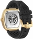 Men's Philipp Plein The Skull Automatic Silicone Strap Watch PWBAA0321