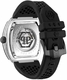 Men's Philipp Plein The Skull Automatic Silicone Strap Watch PWBAA2023