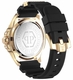 Men's Philipp Plein The Skull Black Dial Silicone Band Watch PWAAA0221