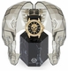 Men's Philipp Plein The Skull Black Dial Silicone Band Watch PWAAA0221