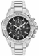 Men's Philipp Plein The Skull Chrono Black Dial Steel Band Watch PWWFA0425