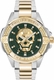Men's Philipp Plein The Skull Two Tone Stainless Steel Strap Watch PWAAA2825