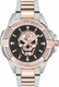 Men's Philipp Plein The Skull Two Tone Stainless Steel Strap Watch PWAAA2925