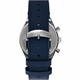 Men's Q Timex Diver Chronograph 40mm Blue Dial Leather Strap Watch TW2W51700