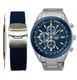 Men's Seiko Chronograph Stainless Steel Sports Watch SSB177 SSB177P1