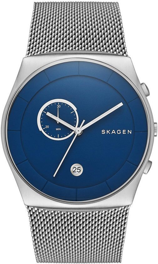 Men's Skagen Havene Chronograph Mesh Band Watch SKW6185
