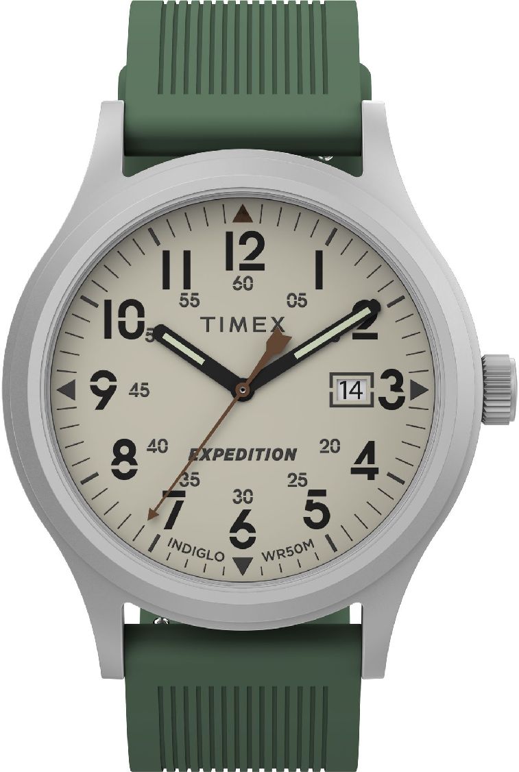Timex Expedition Sierra TW2V07800VQ Orologio Uomo Al Quarzo – Tessuto Blu, Quadrante Bianco, Luminoso Indiglo