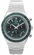 Men's Timex Q Sport Green Dial Steel Band Watch TW2Y88500