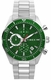 Men's Timex Trend Green Dial Steel Band Watch TW2Y62100