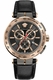 Men's Versace Aion Chronograph Leather Strap Watch VE6CA0323