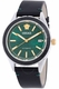 Men's Versace Automatic Black Leather Strap Watch VEQCA0124