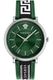 Men's Versace V-Circle Leather Band Green Watch VE5A01221