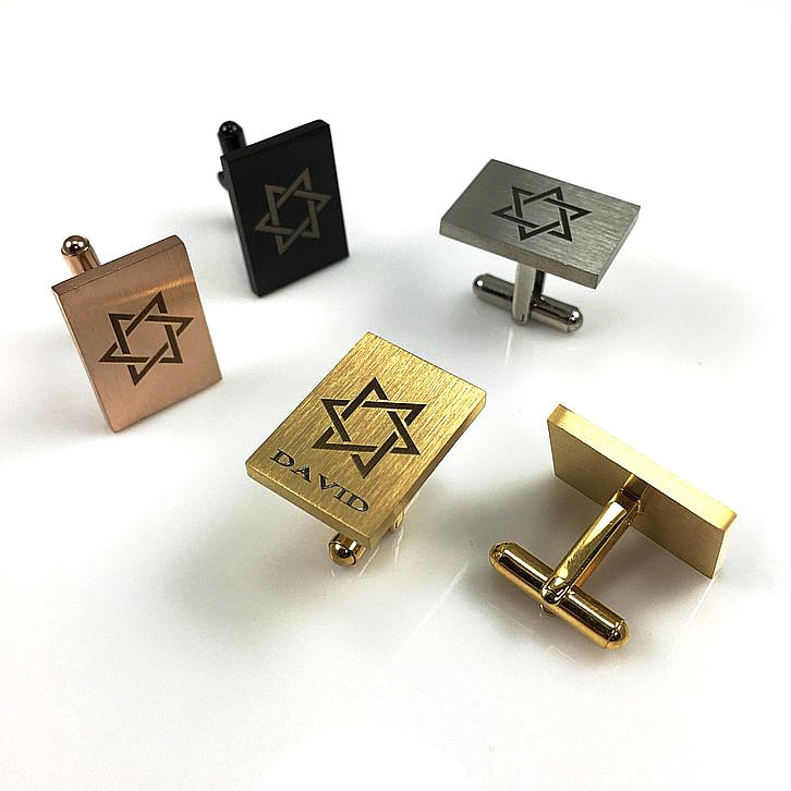 Mens Personalized Cufflinks Magen Star Of David Jewish Israel Name