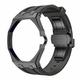 Metal Case And Strap For AP x Swatch Royal Pop - Black Steel Case Black Silicone Band - Side Crown