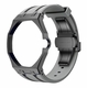 Metal Case And Strap For AP x Swatch Royal Pop - Black Steel Case Grey Silicone Band - Side Crown