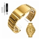 Metal Replacement Watch Band Fits Diesel Mega Chief Watch Gold Steel Bracelet #5113