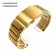 Metal Replacement Watch Band Fits Diesel Mega Chief Watch Gold Steel Bracelet #5113