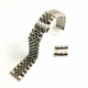 Metal Steel 15MM Jubilee Style Replacement Quick Release and Curved End Watch Band #7031
