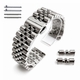Metal Steel 21MM Jubilee Style Replacement Quick Release and Curved End Watch Band #7031