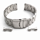 Fossil Compatible Metal Steel Brushed Curved End Watch Band #7006