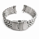 Breitling Compatible Metal Steel Jubilee Style Curved End Watch Band #7001