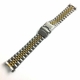 Bulova Compatible Metal Jubilee Style Two Tone Curved End Watch Band #7005
