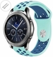 Michele Compatible Turquoise & Blue Silicone Replacement Watch Band Quick Release Pins #4082
