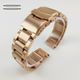 Montblanc Compatible Rose Gold Stainless Steel Metal Watch Band Strap Double Locking Buckle #5000RG
