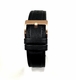Casio Compatible Black Leather Watch Strap Quick Release Band Rose Gold Buckle #1526