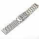 Stainless Steel Metal Bracelet Replacement Watch Band Strap Push Butterfly Clasp #5010