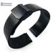 Nautica Compatible Black Steel Metal Adjustable Mesh Bracelet Watch Band Strap Double Lock Clasp #5026