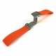 STUHRLING Compatible Orange Rubber Silicone Replacement Watch Band Strap Double Locking Steel Buckle #4013