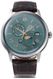 Orient Bambino RA-AK0805E Men's Automatic Sun Moon Leather Watch RA-AK0805E30B